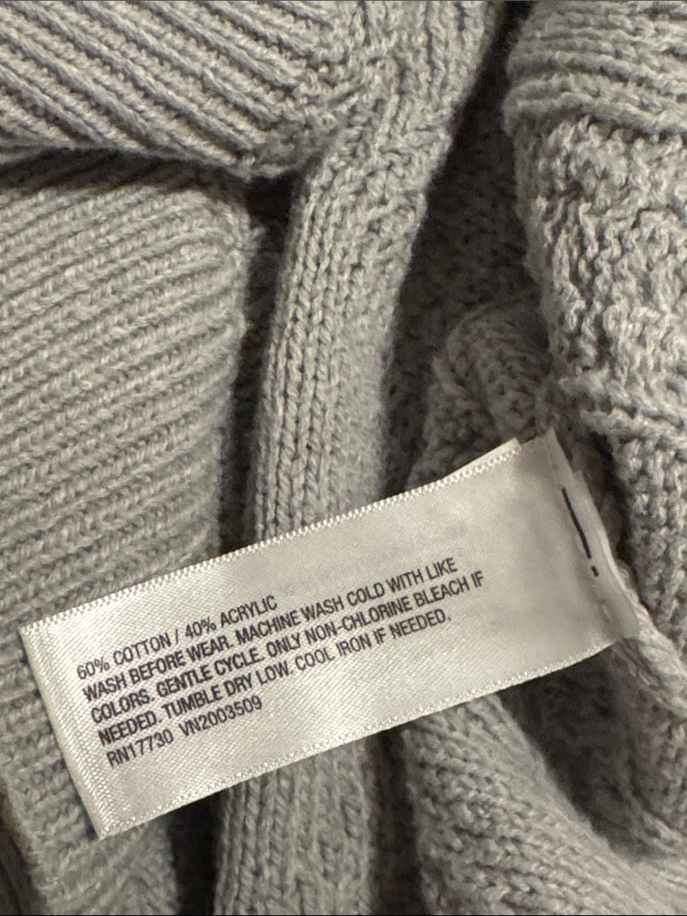 art class Light Gray Cable Knit Crewneck Sweater Girls L (10/12) - Picture 9 of 9